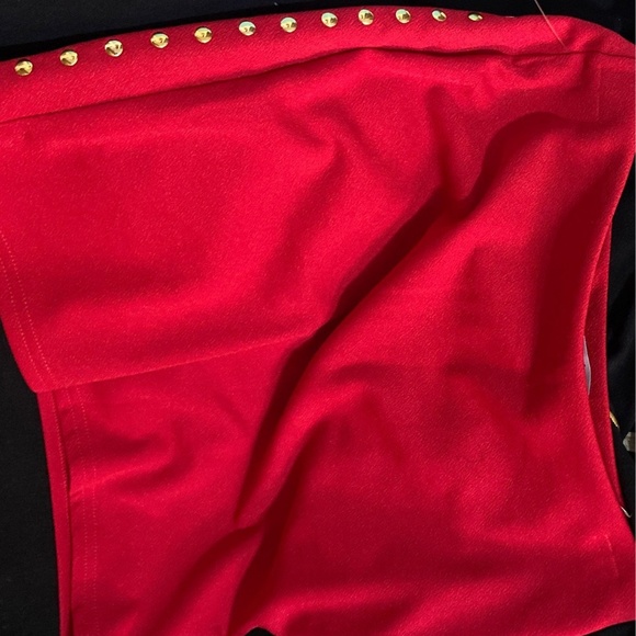 NWOT DO & BE--RED BODYCON MINI SKIRT - Picture 4 of 6